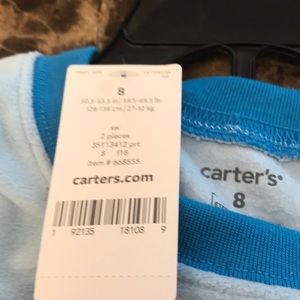 Carter's Pajamas - Carters Adorable yeti set pajamas. Top and pants Carter's Pajamas - Carters Adorable yeti set pajamas. Top and pants